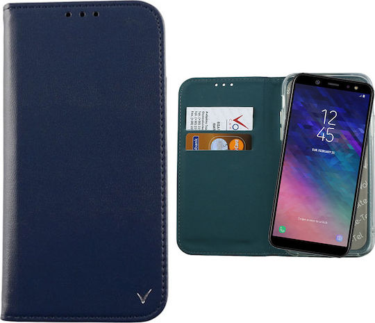 Volte-Tel Pocket Magnet Book Δερματίνης Μπλε (Galaxy A6+ 2018)