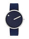 Picto Women's Watch with Blue Rubber Strap