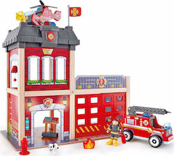 Hape Fire Station Rennstrecke Feuerwehrauto für 3++ Jahre E3023