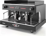 Wega Pegaso Opaque EVD Metallic Black Επαγγελματική Μηχανή Espresso με 2 Group Π74xΒ55.5xΥ51.5cm