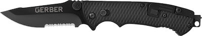 Gerber Hinderer CLS Pocket Knife Black with Blade made of Stainless Steel