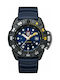 Luminox Scott Cassell Deep Dive 1550 Series Watch Battery with Blue Rubber Strap