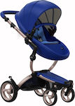 Mima Xari Royal Blue / Gold Chassis Verstellbar 2 in 1 Baby Kinderwagen Geeignet für Neugeborene Blau 13.4kg