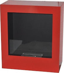 EcoHot Bio Cube 02 Indoor Floor Bioethanol Fireplace Red 90x30x94cm