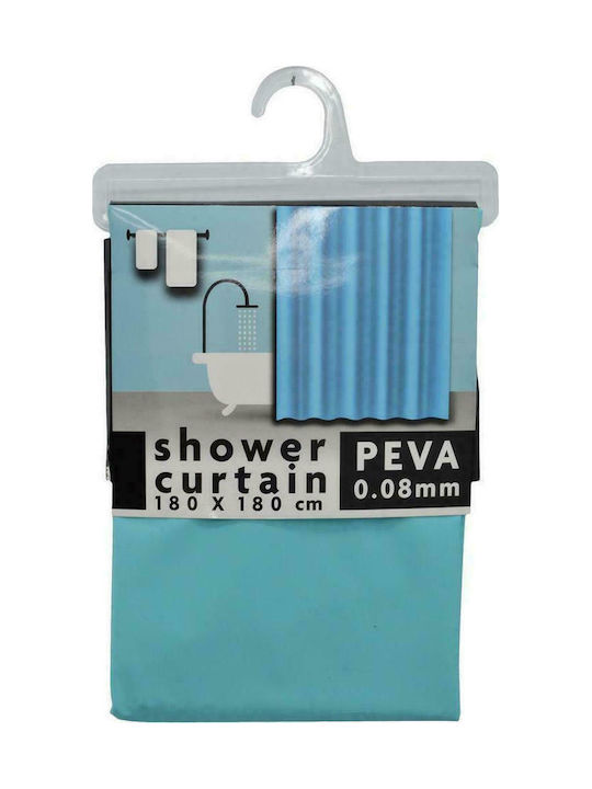 Ankor Peva Γαλάζια Shower Curtain 180x180cm Light Blue