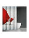 Saint Clair Christmas 409 Fabric Shower Curtain 180x200cm White