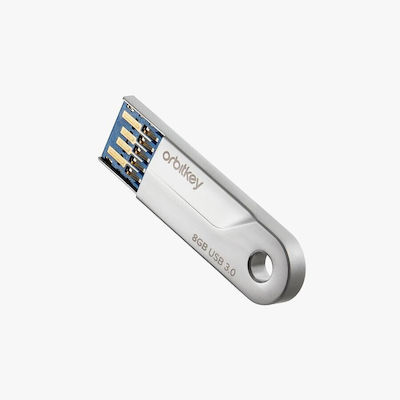 Orbitkey 8GB USB 3.0 Stick Ασημί