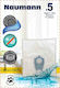 Naumann Type P 908064766 Vacuum Cleaner Bags 5pcs Compatible with Vacuum Cleaner Siemens