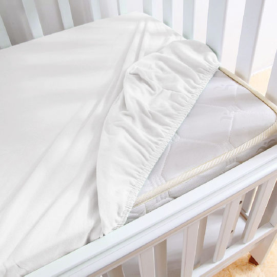 SB Home Waterproof Baby Bed Mattress Protector Cotton with Fitted Strip 70x140x15cm