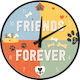 Nostalgic Art Kinder Wanduhr Friends Forever Metall 31εκ.
