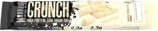 Warrior Crunch Μπάρα με 20gr Πρωτεΐνης & Γεύση White Chocolate Crisp 64gr