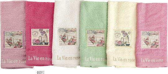 Dimcol Set De Prosoape De Baie 2 Buc Vintage Paris Fucsia