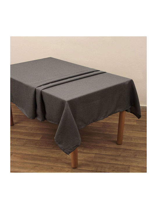 Viopros Ίζι Polyester Tablecloth Half Panama Γκρι 145x180cm