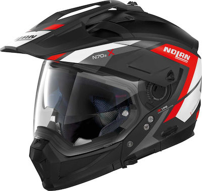 Nolan N70-2 X Grandes Alpes N-Com On-Off Helmet with Sun Visor ECE 22.05 20 Flat Black N70-2XGRALNC20