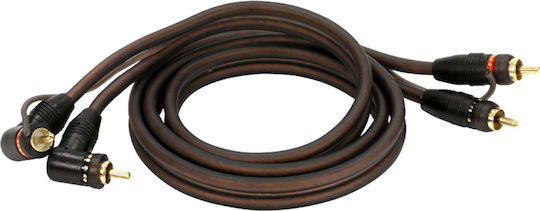 Ground Zero Cable RCA male - RCA male 1m GZCC 1.3X