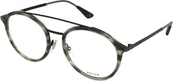 Police Eyeglass Frame Brown VPL688 4ATM