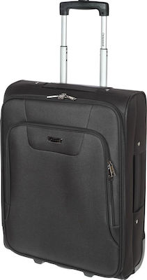 Diplomat ZC980 Medium Travel Suitcase Fabric Black with 2 Wheels Height 61cm 980-61