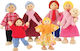 Beeboo Οικογένεια Set of Wooden Dolls for Dollhouse