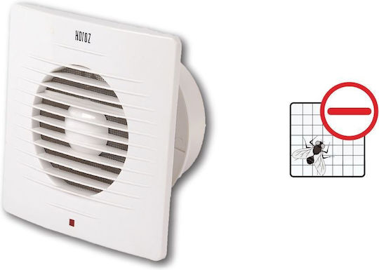 Horoz Electric 500000150 De perete Ventilator de Baie 150mm Alb