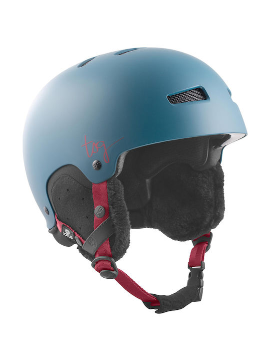 TSG Lotus Solid Color Γυναικείο Κράνος για Σκι & Snowboard σε Μπλε Χρώμα