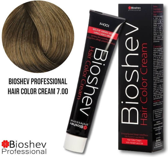 Bioshev Professional Крем Боя За Коса 7.00 Усилено Русо 100мл
