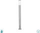 Eglo Helsinki Outdoor Floor Lamp Post 15W IP44 for E27 Socket Silver