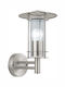 Eglo Lisio Waterproof Wall-Mounted Outdoor Ceiling Light IP44 E27 Silver