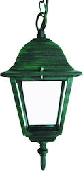 Aca Corp de iluminat de Exterior E27 în Culoare Verde HI6045V