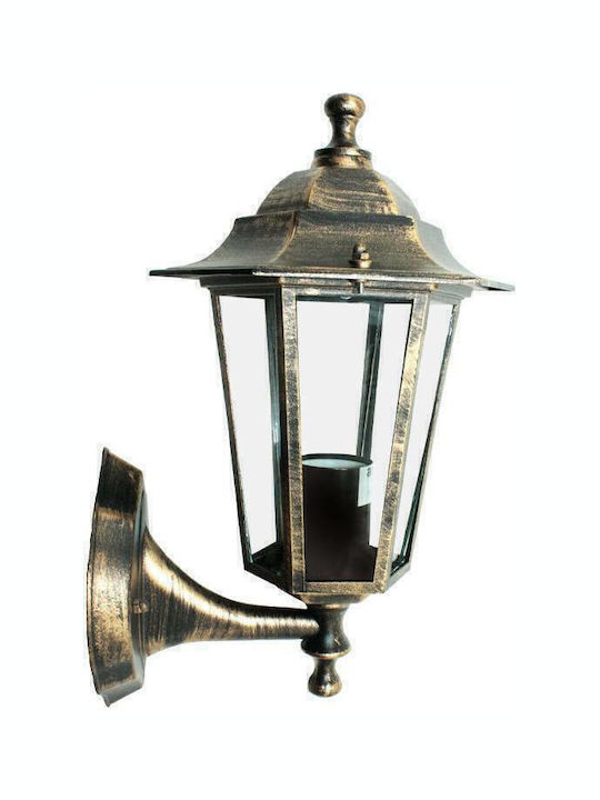 Aca Wall-Mounted Outdoor Lantern IP44 E27 Bronze