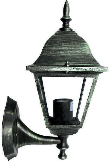 Aca Wall-Mounted Outdoor Lantern E27 IP44 20.1x34.4εκ.