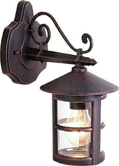 Aca Wall-Mounted Outdoor Lantern E27 IP45 24.2x30εκ.