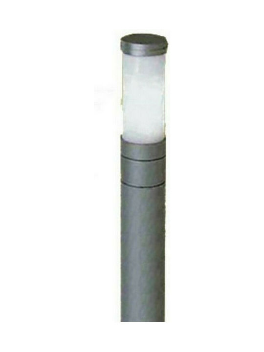 Aca Outdoor Small Post Lamp E27 Gray