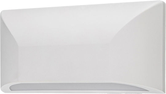 Aca Επιτοίχια Εξωτερική Πλαφονιέρα LED IP65 6W με Θερμό Λευκό Φως 22x11.3x5.2εκ.