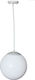 Aca Outdoor Hanging Ceiling Light E27 in White Color AC.18250KOP