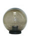 Aca Lamp Globe Outdoor for Socket E27 Black
