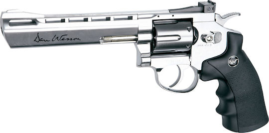 Asg Αεροβόλο Πιστόλι CO2 Dan Wesson 6'' Revolver Silver Pellet Airgun Μεταλλικό 4.5mm