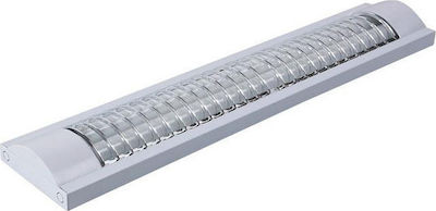 Eurolamp Single-Ended Lighting Batten T8 with 2 Slots for LED Bulbs