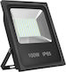 Adeleq Waterproof LED Floodlight 100W Warm White 3100K IP65