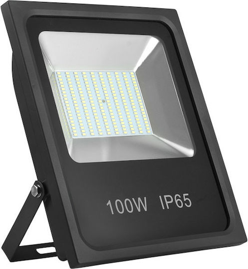 Adeleq Waterproof LED Floodlight 100W Warm White 3100K IP65