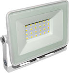 Adeleq Waterproof LED Floodlight 20W Cold White 6200K IP65