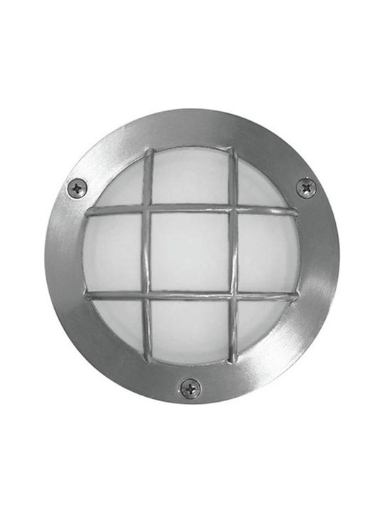Adeleq Επιτοίχια Χελώνα Εξωτερική LED IP54 2.4W με Ψυχρό Λευκό Φως