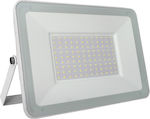 Adeleq Waterproof LED Floodlight 100W Warm White 3000K IP65