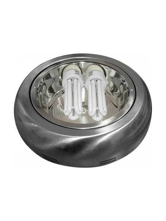 Adeleq Outdoor Ceiling Flush Mount E27 in Silver Color 3-722766