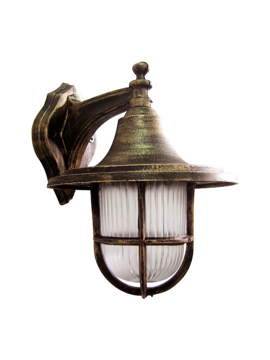 Heronia LP-700AN Wall-Mounted Outdoor Lantern E27 IP23 25x23x19.5εκ.