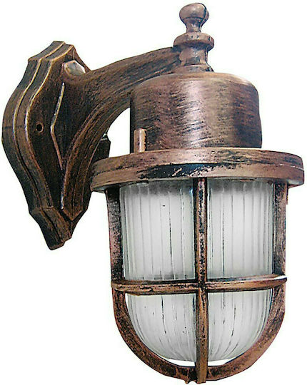 Heronia SLP-500Β Wall-Mounted Outdoor Lantern E27 IP23