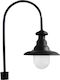 Heronia Outdoor Floor Lamp Post for Exterior Space 10W IP23 for E27 Socket Black