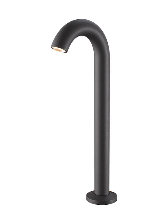 VK Lighting Outdoor Small Post Lamp Built-In Led Black