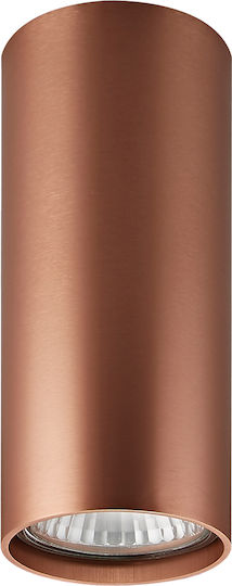 VK Lighting Единично Спот с Цокъл GU10 в Меден Цвят