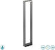 Faro Barcelona Alp Small Post Outdoor Floor Lamp 7W with Warm White Light IP54 Black