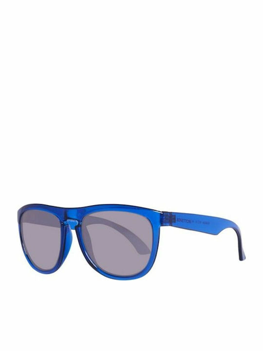Benetton Men's Sunglasses with Blue Plastic Fra...